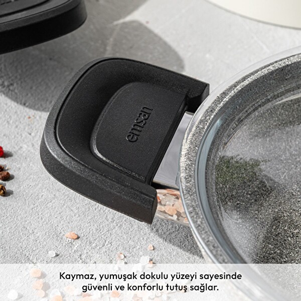 Emsan Fortis Granit 6 Parça Sahan Seti Gri