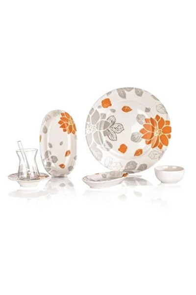 Schafer Spring 32 Parça Kahvaltı Takımı Turuncu TRC01