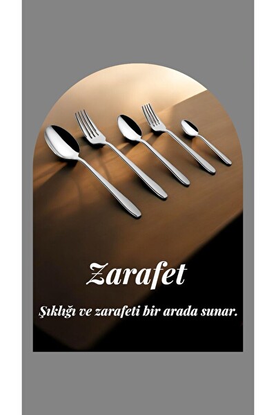 Özlife Defne 30 Parça 6 Kişilik Paslanmaz Çelik Çatal Kaşık Takımı Seti
