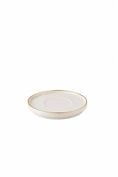 Kütahya Porselen Bone Desire 12 CM Altın Yaldızlı 2'li Çay Tabağı