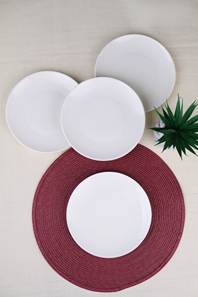 Tabak Evi Porselen Chic Pasta Tabağı 20.50 CM 4'lü