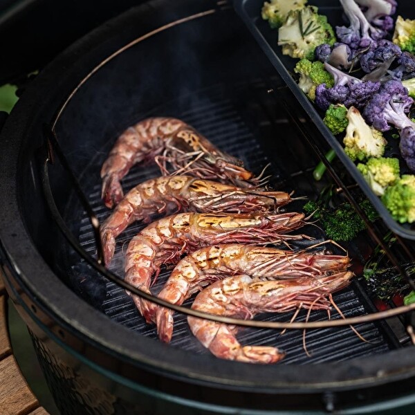Big Green Egg BG-122988 Large Döküm Demir Yarım Plança