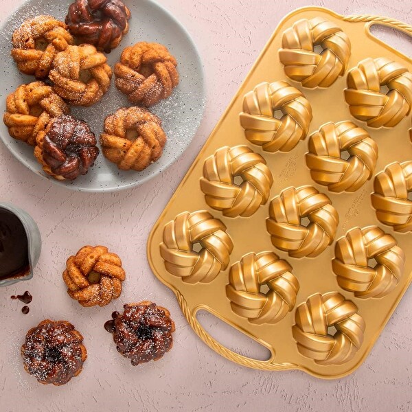 Nordic Ware 95377 Braided Mini Bundt Pan Kek Kalıbı