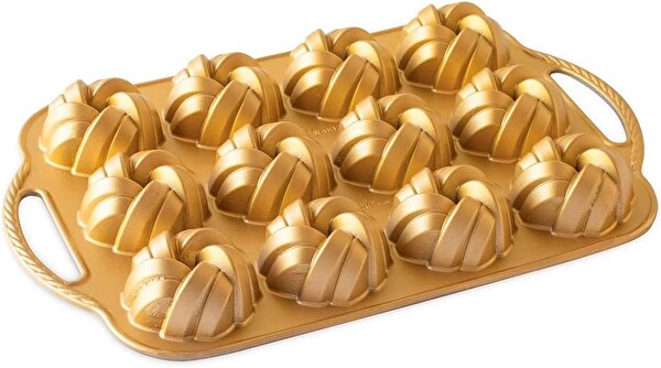 Nordic Ware 95377 Braided Mini Bundt Pan Kek Kalıbı