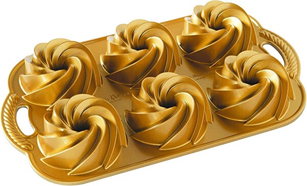 Nordic Ware 88077 Heritage Bundtlette Pan 6'lı Kek Kalıbı