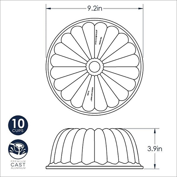 Nordic Ware 58677 Elegant Party Bundt Pan Kek Kalıbı