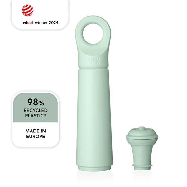Vacu Vin 7816606 Şarap Vakum Seti 1 Pompa 1 Şarap Tıpası Yeşil