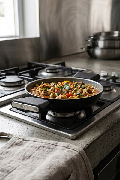 Cooker Cliff 20 CM Seramik Kaplama Sahan Siyah CKR4640