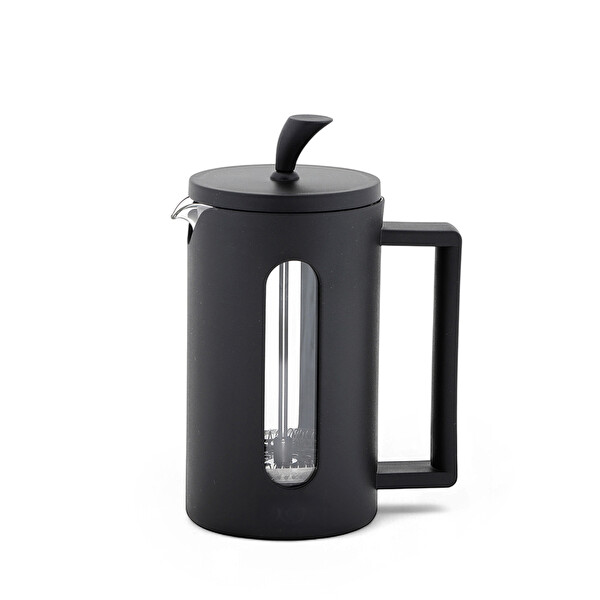 Any Morning FF002 600 ML Darbeye Dayanıklı Cam 304 Paslanmaz Çelik Filtreli French Press