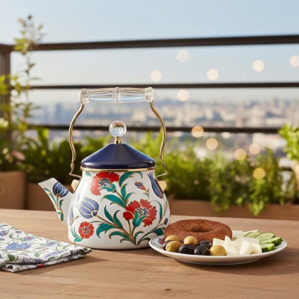 Serenk Emaye Premium Çaydanlık