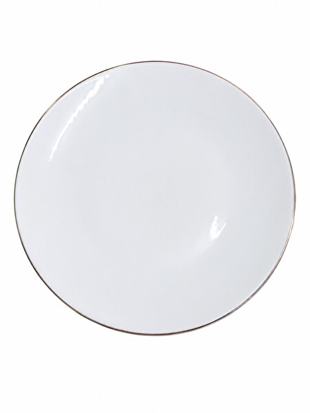 Tabak Evi Porselen Chic Altın Yaldızlı Pasta Tabağı 20.50 CM 2'li
