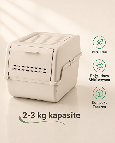 Jet's Home Mini Patates Soğan Sepeti Krem 8 L - BPA Free Havalandırmalı Sebzelik