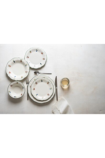 Porser Porselen Vintage Rose 6 Kişilik Yemek Takımı 24 Parça