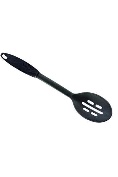 Qlüx İdeas Tepal Yapışmaz Delikli Servis Kaşığı Siyah 34 CM