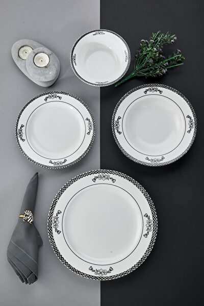 Cooker Monarch 24 Parça Porselen Yemek Takımı CKR4805