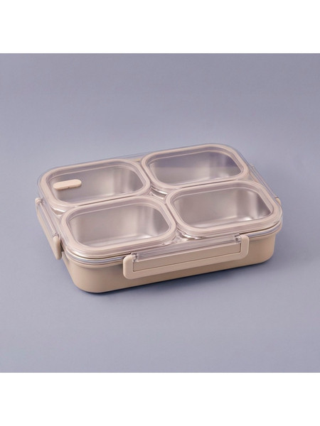 Aryıldız 153AR280836 Bento 4 Bölmeli Bej Yemek Kutusu