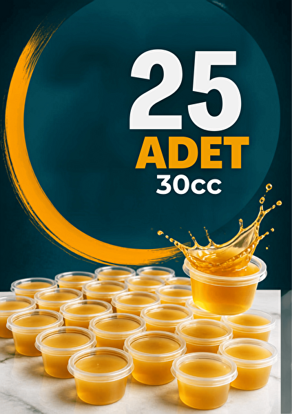 Mithra Life MIT1360 30 ML Sızdırmaz Mini Saklama Kabı Sosluk Buzluk Kabı 25 Adet