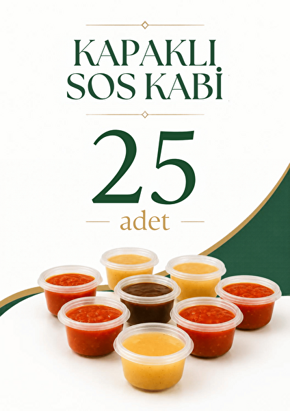 Mithra Life 60 ML Sızdırmaz Mini Saklama Kabı Sosluk Buzluk Kabı 25 Adet MIT1364