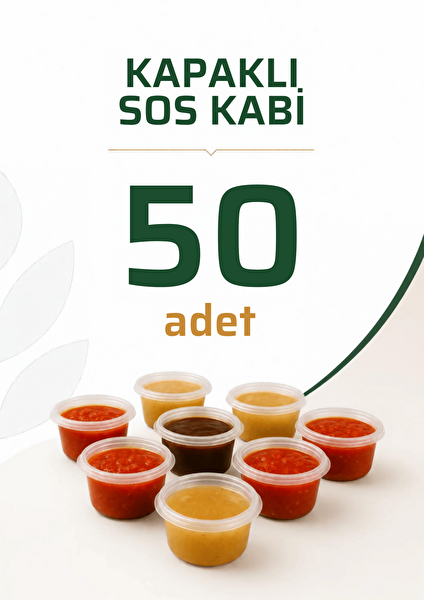 Mithra Life 60 ML Sızdırmaz Mini Saklama Kabı Sosluk Buzluk Kabı 50 Adet MIT1365