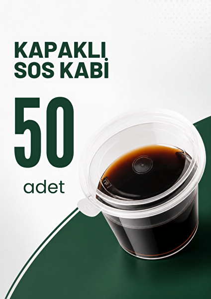 Mithra Life 60 ML Sızdırmaz Mini Saklama Kabı Sosluk Buzluk Kabı 50 Adet MIT1365