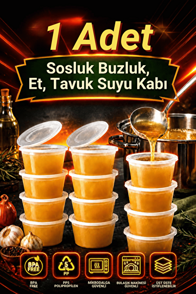 Mithra Life MIT1367 120 ML Sızdırmaz Mini Saklama Kabı Sosluk Buzluk Kabı - 1 Adet