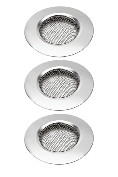 Mithra Life Küçük Boy Paslanmaz Çelik Lavabo Süzgeci 7.5 CM 3 Adet MIT1373