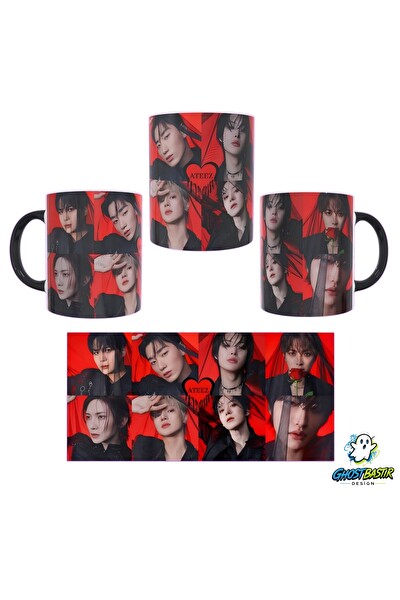 Ghostbastır Design Ateez Kupa Bardak - 1 Adet K0508