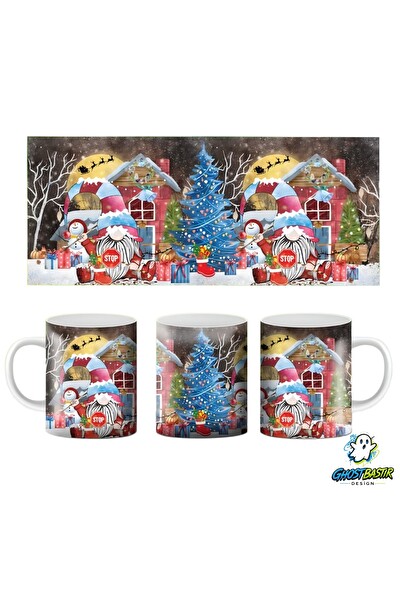 Ghostbastır Design Gnome Noel | Yılbaşı Kupa Bardak - 1 Adet K0564