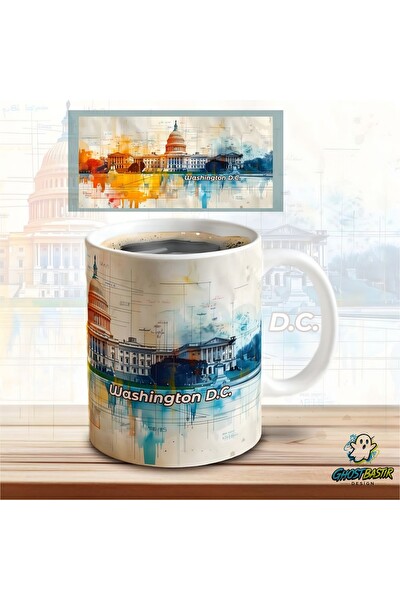 Ghostbastır Design Washington D.C Kupa Bardak - 1 Adet K06717