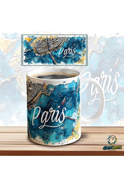 Ghostbastır Design Paris Kupa Bardak - 1 Adet K0652