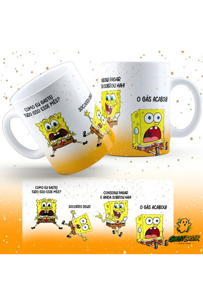 Ghostbastır Design Sünger Bob Kupa Bardak - 1 Adet K0700