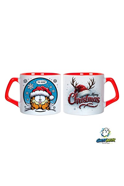 Ghostbastır Design Garfield Noel | Yılbaşı Kupa Bardak - 1 Adet 0992