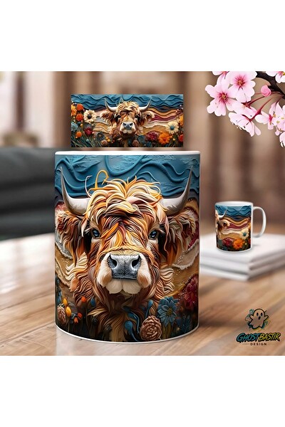 Ghostbastır Design Komik Hayvan Figürlü Kupa Bardak - 1 Adet K0593