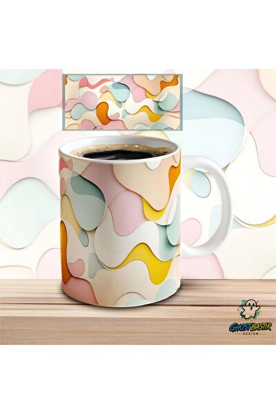 Ghostbastır Design Boyalı Kupa Bardak - 1 Adet K0520