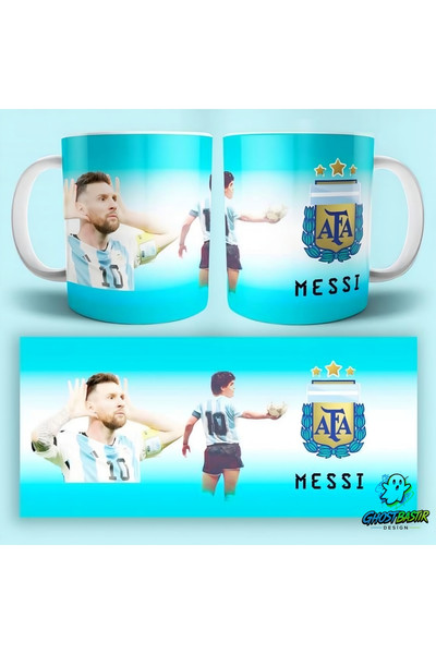 Ghostbastır Design Messi Kupa Bardak - 1 Adet K0608