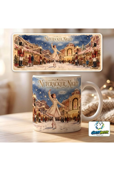 Ghostbastır Design NUTCRACKER Christmas Ballet | Yılbaşı Kupa Bardak - 1 Adet K0635