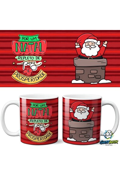 Ghostbastır Design Bacada Noel Baba | Yılbaşı Kupa Bardak - 1 Adet K0512