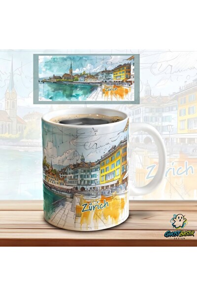 Ghostbastır Design Zürich Kupa Bardak - 1 Adet K06721