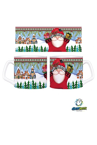 Ghostbastır Design Noel Baba | Yılbaşı Kupa Bardak - 1 Adet 1046