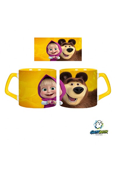 Ghostbastır Design Masha ile Koca Kupa Bardak - 1 Adet 1021