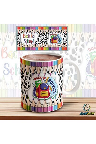 Ghostbastır Design Okula Dönüş Kupa Bardak - 1 Adet K0638