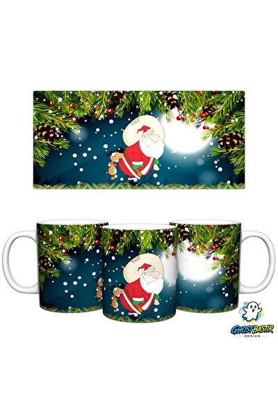 Ghostbastır Design Noel Baba | Yılbaşı Kupa Bardak - 1 Adet K0628