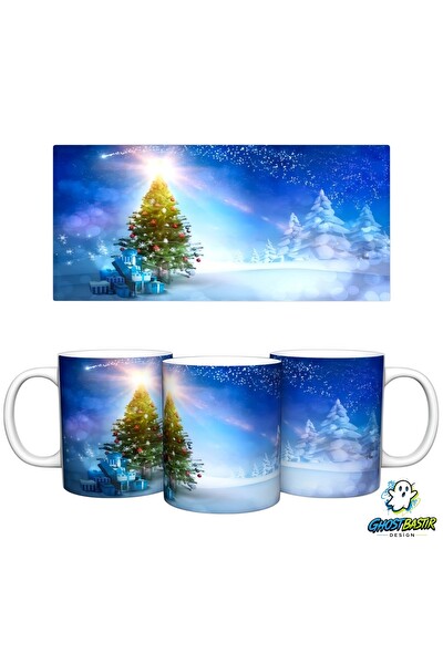 Ghostbastır Design Karlı Noel | Yılbaşı Kupa Bardak - 1 Adet K0581