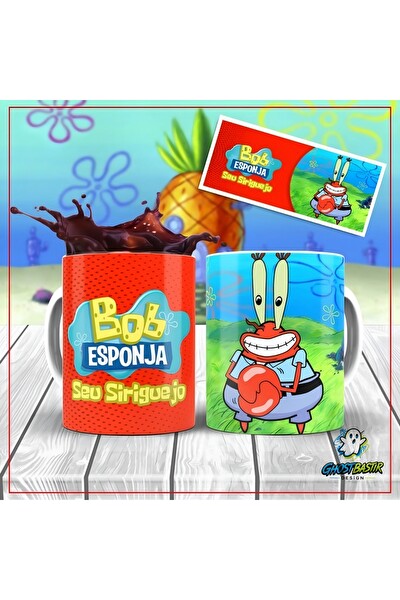 Ghostbastır Design Sünger Bob Kupa Bardak - 1 Adet K0423