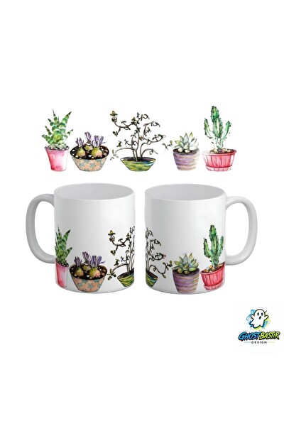 Ghostbastır Design Saksılar Kupa Bardak - 1 Adet K0394