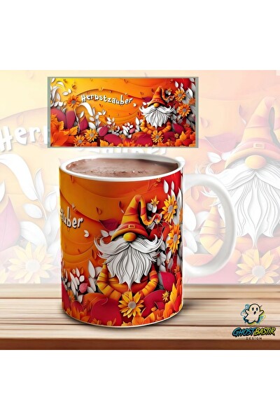 Ghostbastır Design Sonbahar Kupa Bardak - 1 Adet K0680