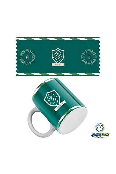 Ghostbastır Design Harry Potter Slytherin Kupa Bardak - 1 Adet K0253