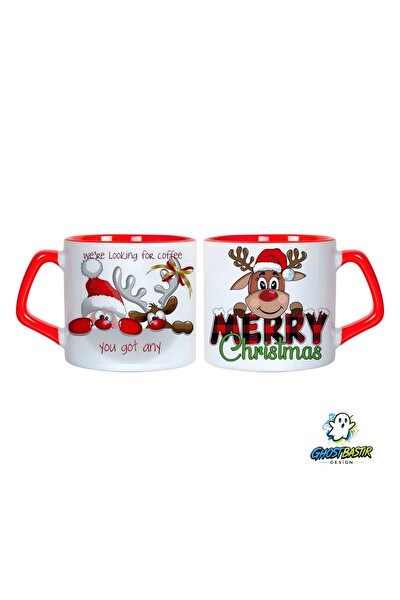 Ghostbastır Design Noel Baba | Yılbaşı Kupa Bardak - 1 Adet 1049