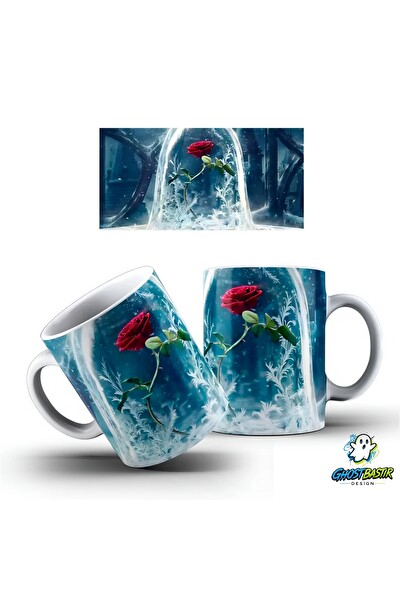 Ghostbastır Design Fanus Gülü Kupa Bardak - 1 Adet K0472