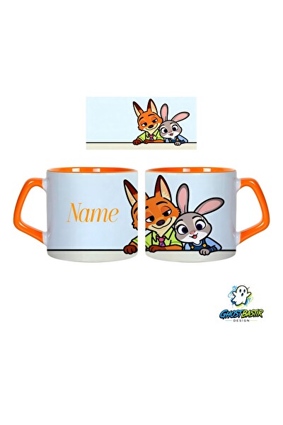 Ghostbastır Design Kişiye Özel Zootropolis Judy ve Nick Kupa Bardak - 1 Adet 0927